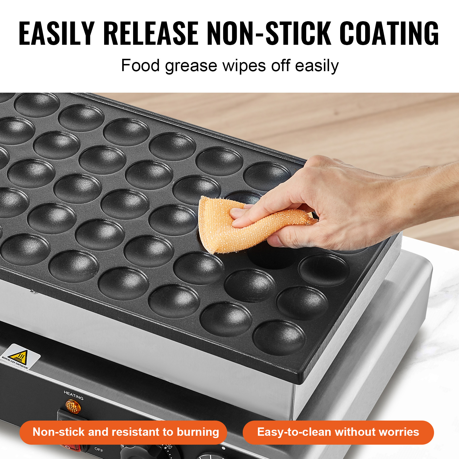 Vevor Commercial Pancake Maker 50-Hole Dorayaki Machine Dorayaki Baking Machine 1700W Waffle Maker 110V