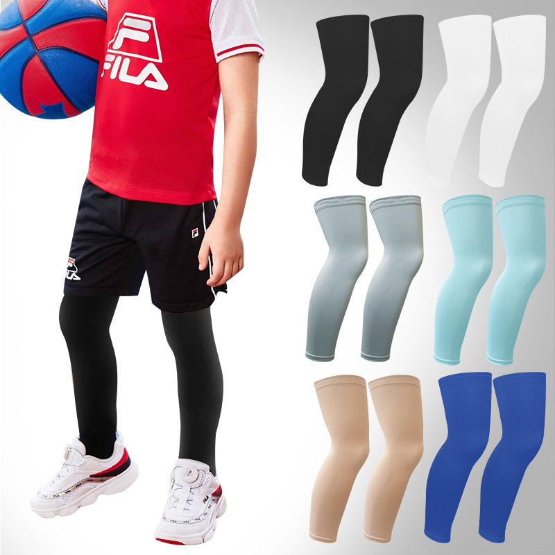 Летние детские солнцезащитные накладки на ноги для малышей, быстросохнущие, с высокой эластичностью, тонкие, спортивные, силиконовые, противоскользящие, для бега и тренировок