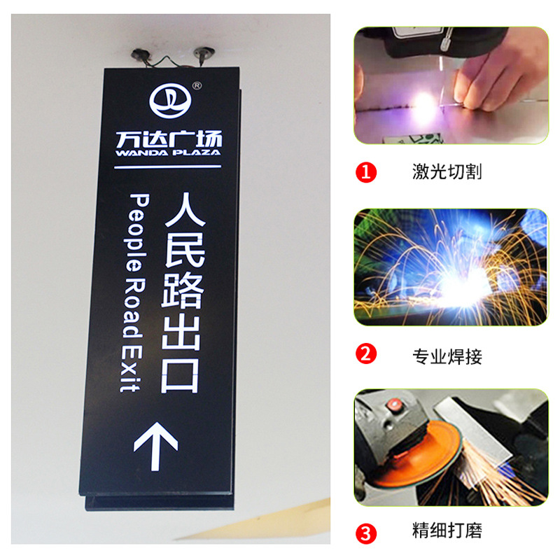 Underground Garage Light Box Sign Double-Sided Luminous Led Aluminum Profile Hang Tag Parking Lot Guide Sign Manufacturer Wholesale