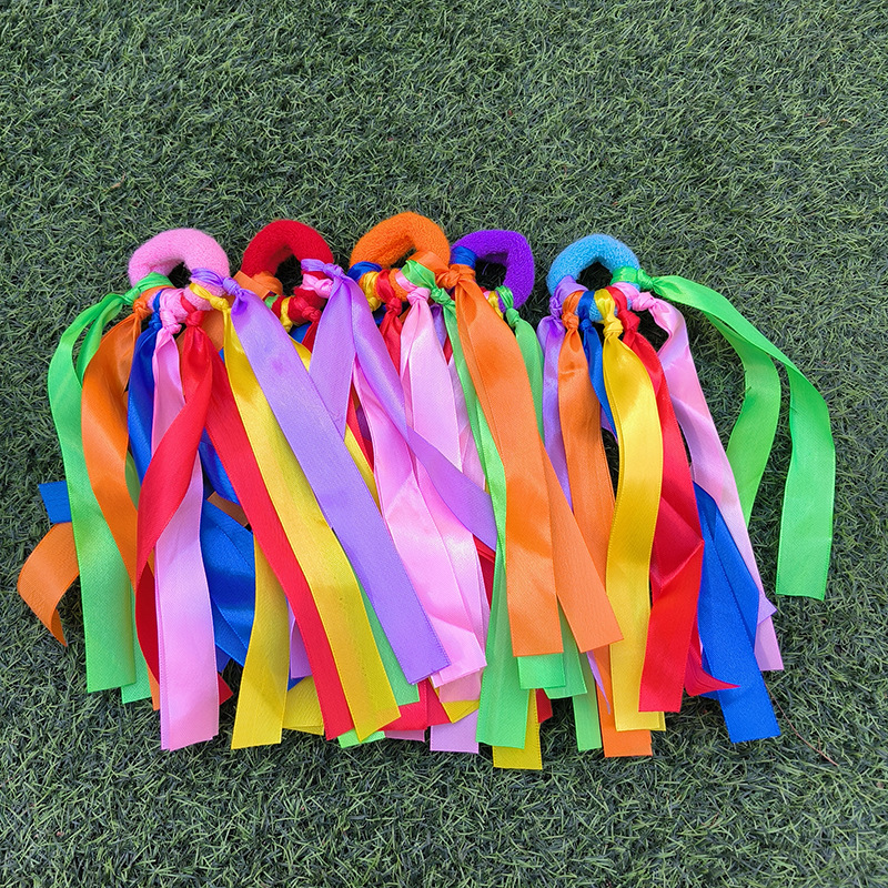 Рукавная лента для взрослых и детей Утренние упражнения в детском саду Цветной пояс Атрибуты эластичного браслета для танцевального выступления
