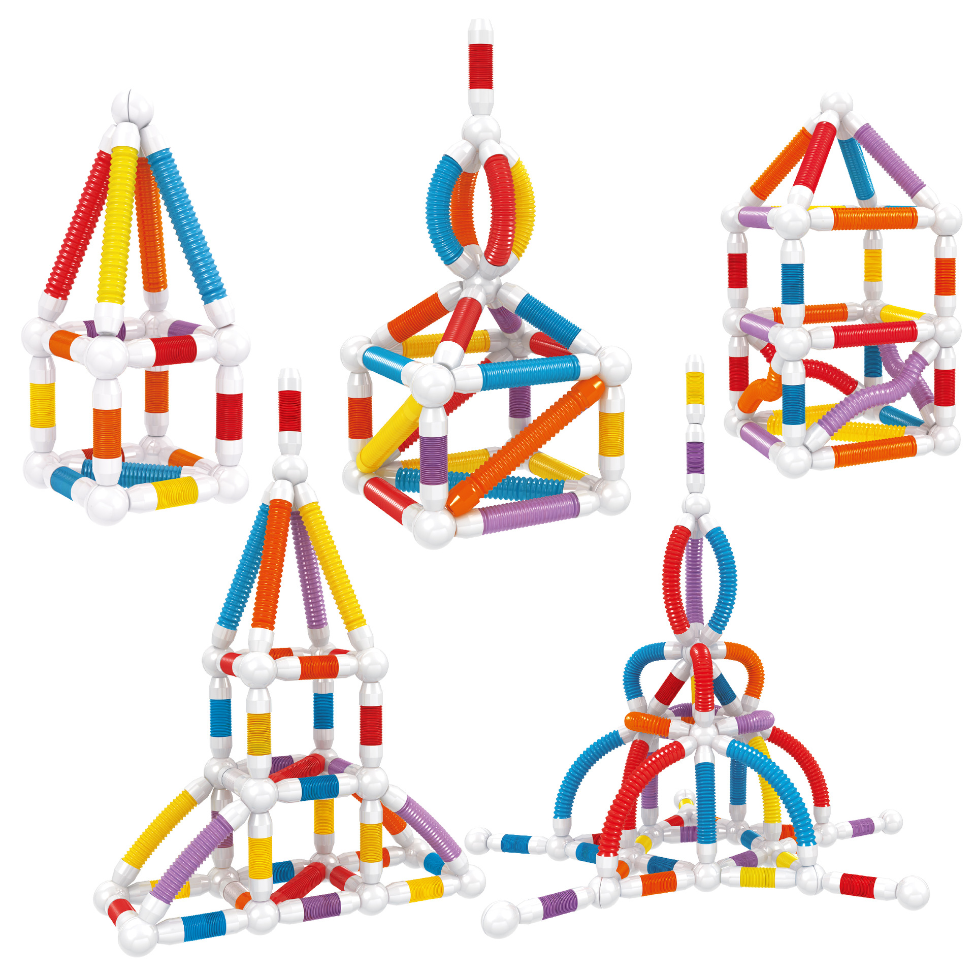 Cross-Border New Telescopic Magnetic Rod, Versatile Assembly, Three-Dimensional Stretchable Strong Magnetic Building Blocks, Educational Early Education Toys Wholesale