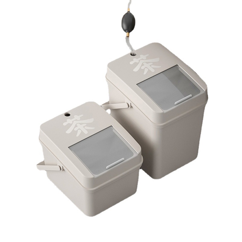 Filter bucket tea bucket household drainage bucket with lid strainer draining trash can waste bucket tea set accessories tea residue bucket
