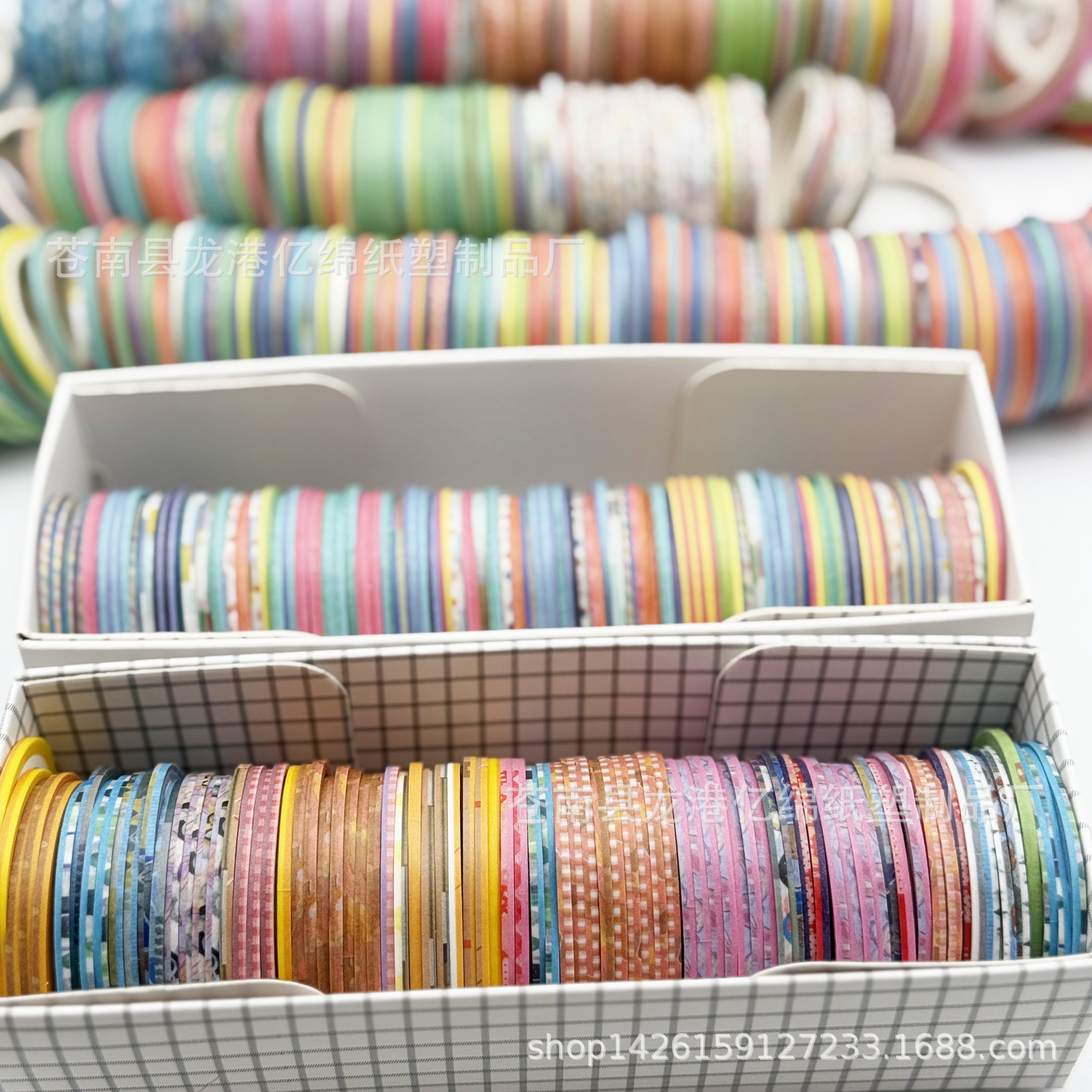 2mm Washi Tape Bleed Line Roll Pull Strip Decorative Dividing Line Diary Planner Border Line Stall Planner