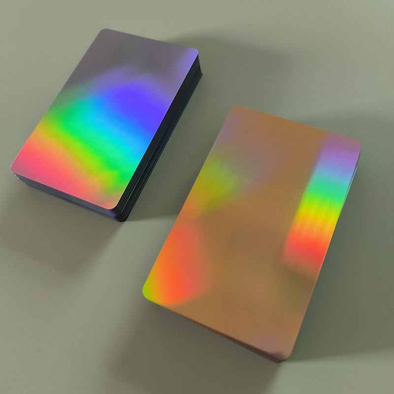 Pvc Card Customization Id Chip Embossed Card Card Base Uv Inkjet Printing Material Laser Gold and Silver Brushed Gold Brushed Silver