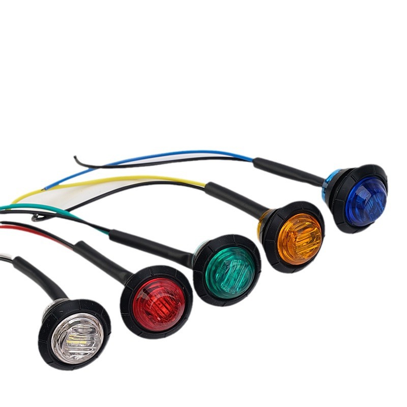 Eagle eye light small round light 12/24V truck side light wide light indicator light small round light side light LED light ship letter