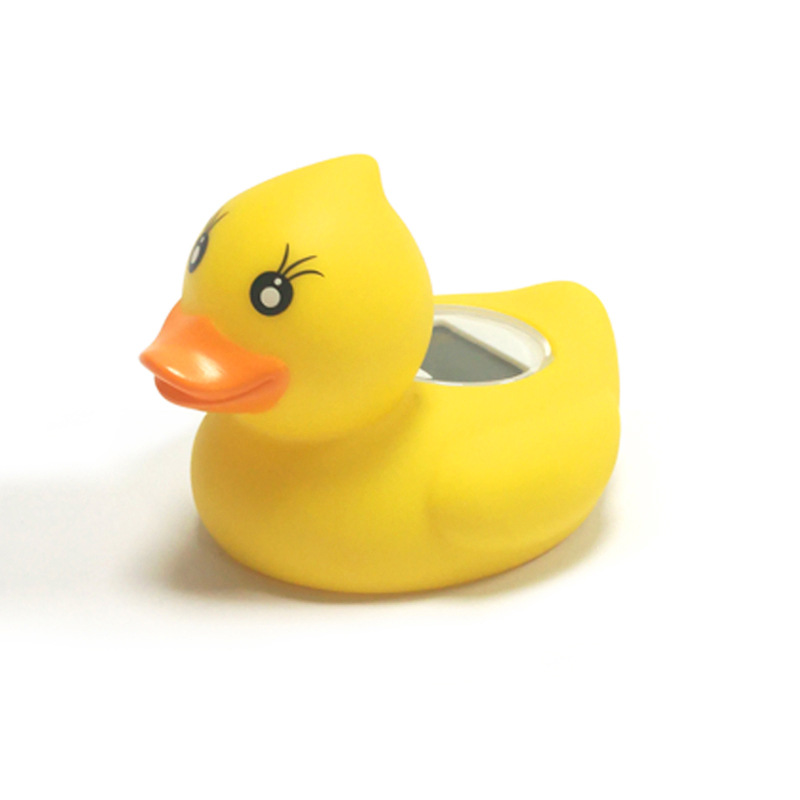 Картонный детский водяной термометр игрушка для ванны простая версия маленькая желтая утка цифровой дисплей измерения температуры воды для детей в ванной