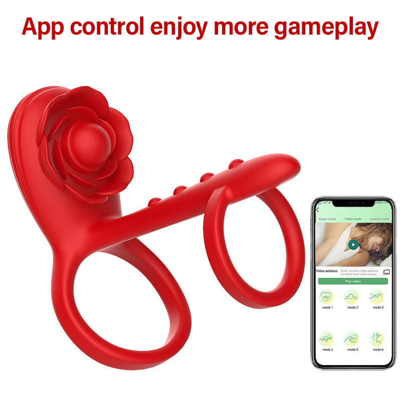 Кросс-бордерный новый продукт, кольцо с дистанционным управлением APP Cupid Lock, кольцо для пар с двойным вибрацией, товары для взрослых