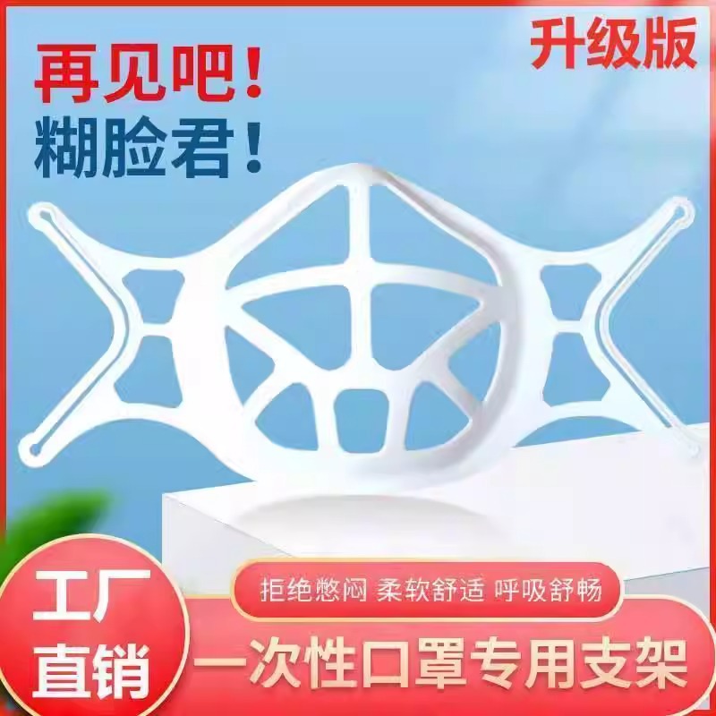 New innovative 3d three-dimensional anti-fog anti-makeup anti-stuffy anti-heat home out breathable silicone mask holder