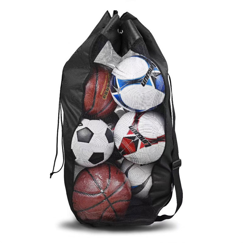 Football storage bag portable net bag storage bag volleyball basketball net bag Amazon popular backpack football bag