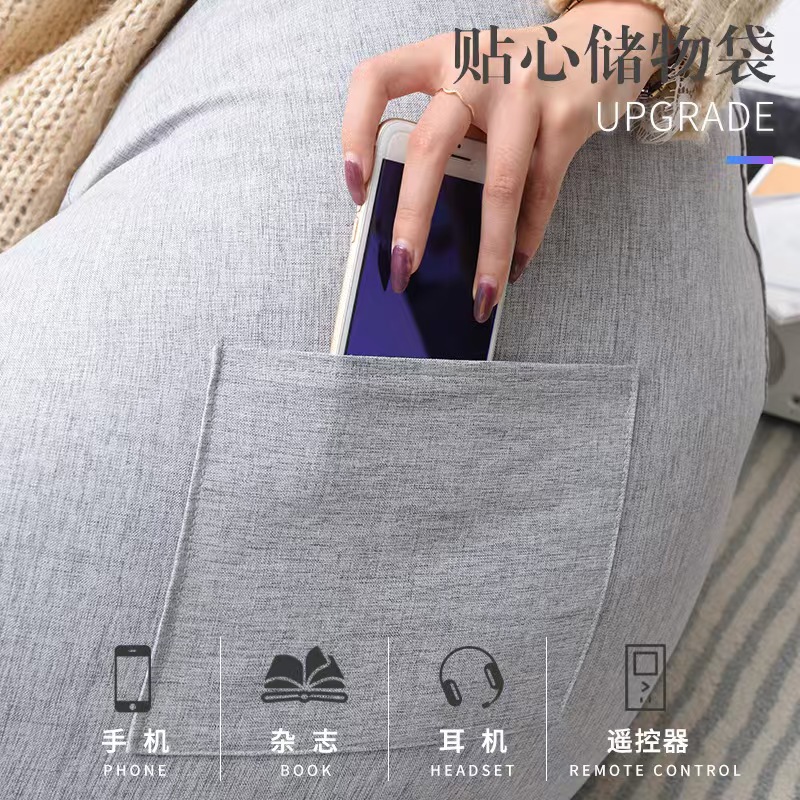 Thickened Cotton and Linen Lazy Sofa Cover Cloth Cover Simple Bean Bag Cover Sofa Jacket Removable and Washable Export Amazon