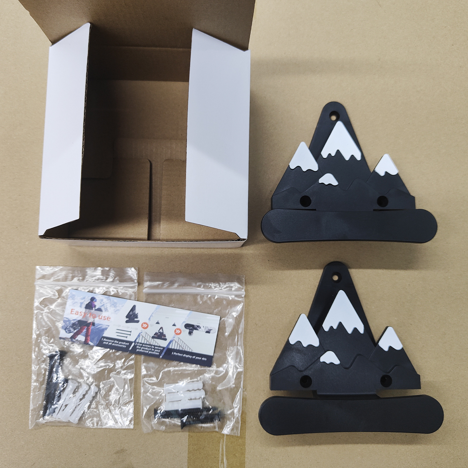 Amazon snowboard wall hook hanging wall bracket wooden bracket garage storage rack Snowboard Ho