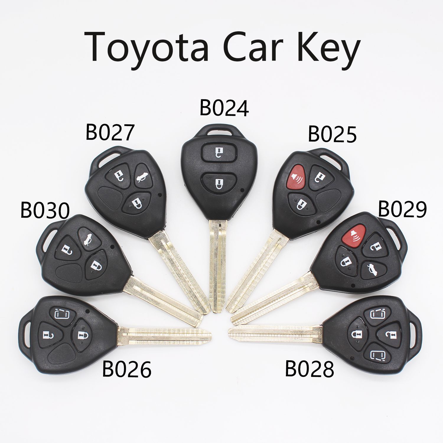 Cross-border spot Camry Reiz Corolla car sub-keys for Toyota TOY remote control key wholesale