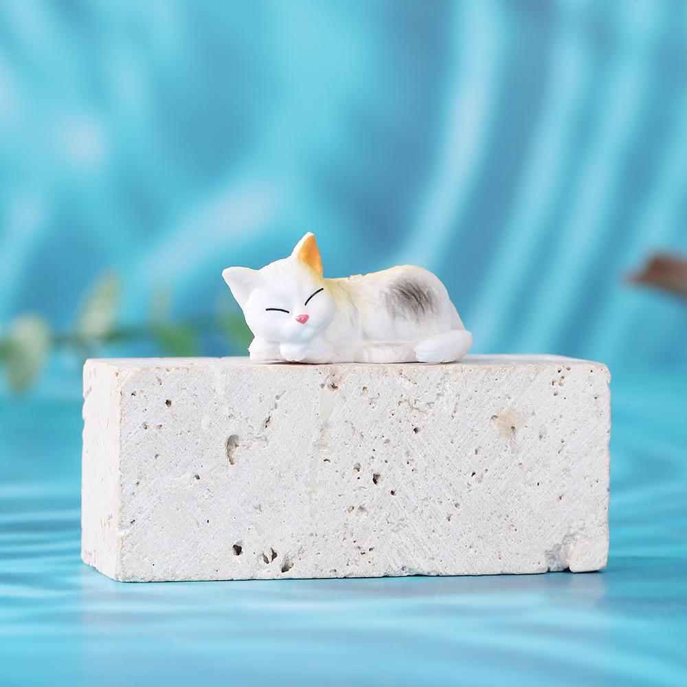 Japanese new style personalized PVC edge cat fish tank landscaping decoration micro landscape beach accessories gardening ornaments wholesale