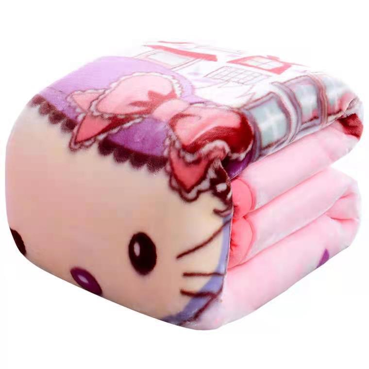 Baby Blanket Double-Sided Velvet Double-Layer Thickened Cloud Blanket Children's Autumn and Winter Blanket Kindergarten Quilt