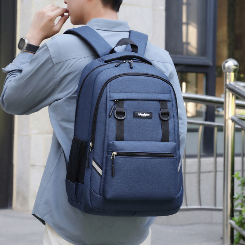 New Large-Capacity Backpack, Male and Female Student School Bag, Computer Bag, Fashionable Backpack, High-End Travel Bag Storage