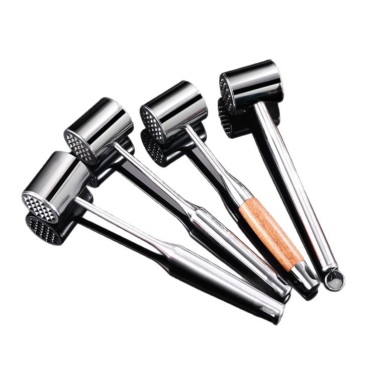 304 Loose Meat Hammer Stainless Steel Household Beef Hammer Steak Knocking Tool Tender Meat Hammer Flapper Marinated Meat Artifact