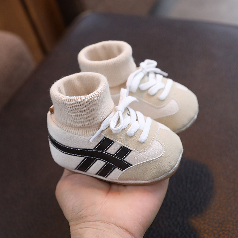 Cross-Border Spring and Autum Baby Shoes for Men and Women 0-1 Years Old, Non-Falling Soft-Soled Non-Slip Toddler Shoes for Boys and Girls 6-12 Months