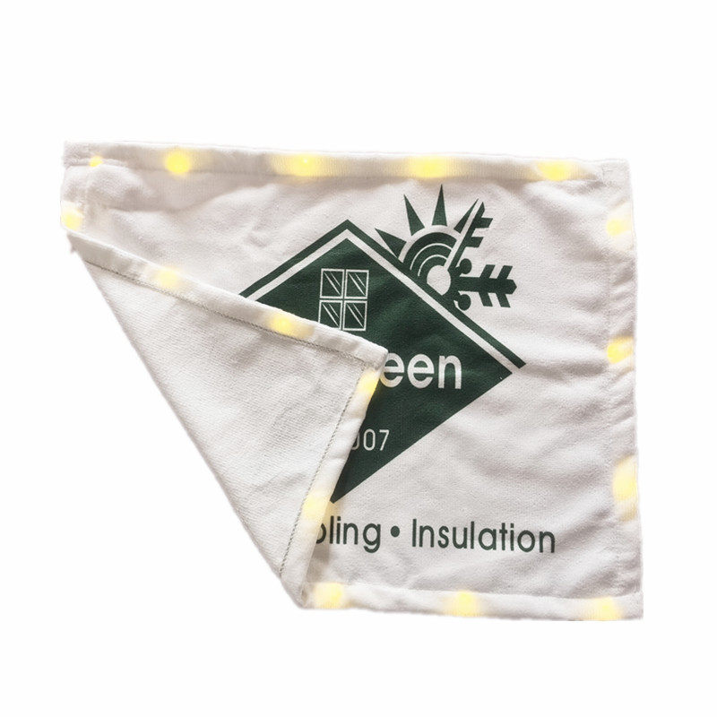 Customizable Foreign Trade Led Light-Up Rally Event Towel Cheering Towel Promotional Fan Support Towel