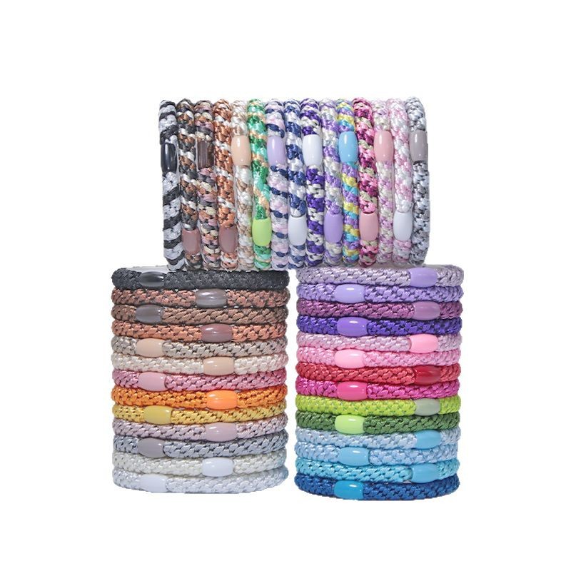 Cross-Border Amazon Headband Hair Band High Elastic Hair Tie Aliexpress Hair Rope Non-Stretch Hair Rubber Band Wholesale Headwear Hair Accessories