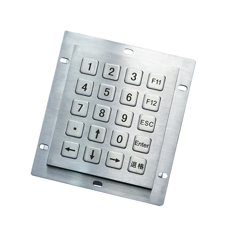Dawo D-8246 Metal Numeric Keypad 20-Key Password Input Keyboard Dedicated to Automated Self-Service Equipment
