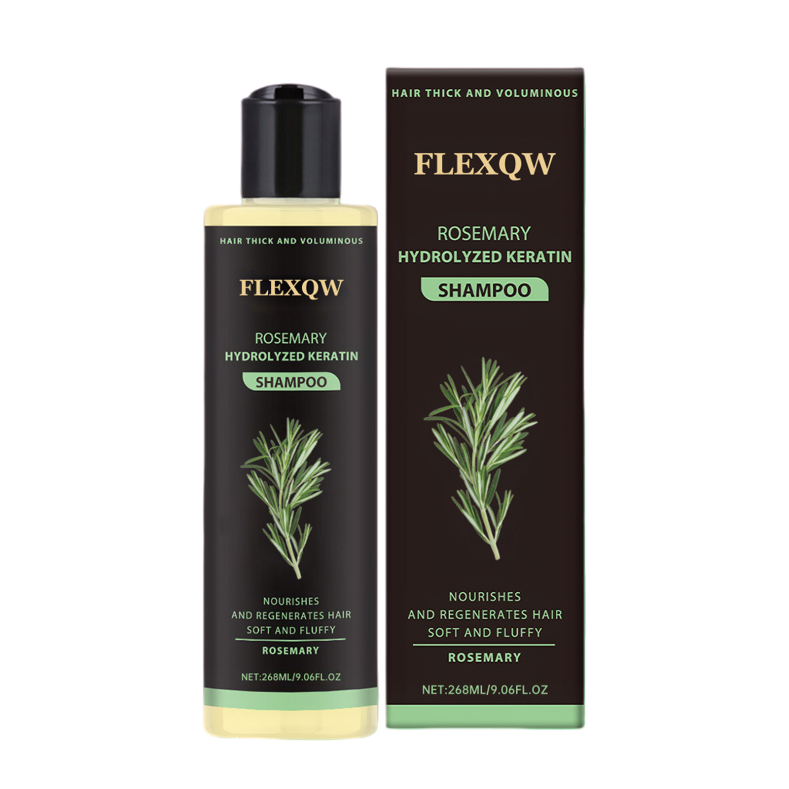 Шампунь с розмарином для волос 268г, ухаживающий, придающий объем