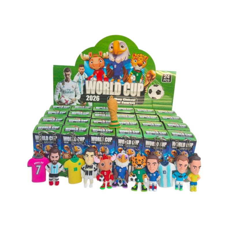 World Cup Doll Blind Box Football World Cup Keychain Toy Star Pendant School Prize Blind Box Gift