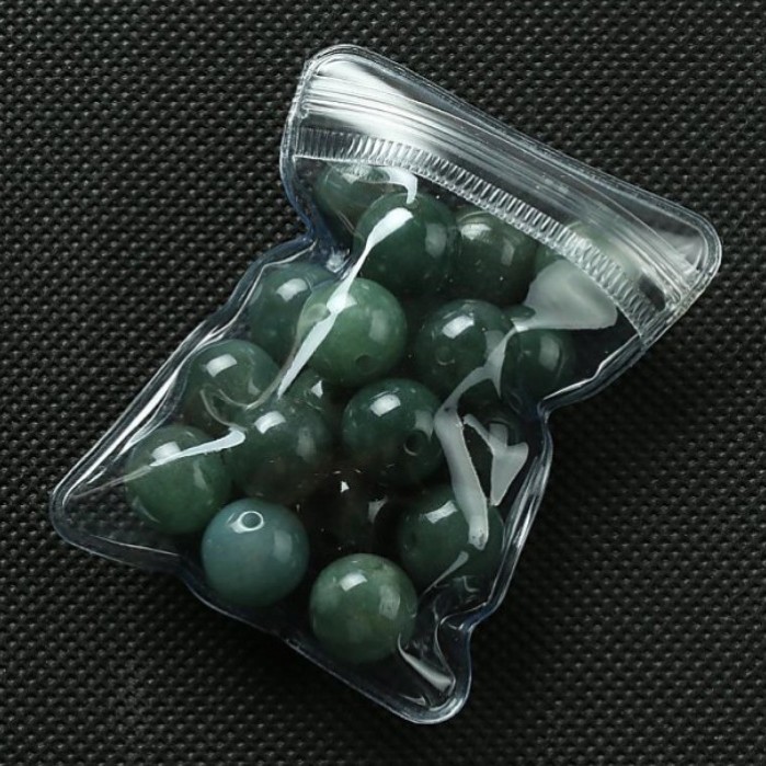 Jade A goods oil green loose beads ice jade beads round beads DIY accessories bracelet necklace beads accessories 4mm-13mm