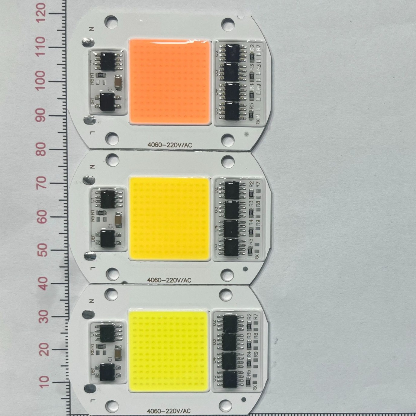 Линейный интегрированный COB источник света 220V flip-chip 50W4060