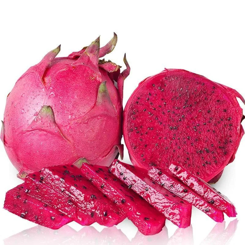 Гуанси Красное Сердце Питаия Прямые Волосы Фрукт Целый Кусок Бесплатная Доставка Красное Сердце Питаия Дропшиппинг