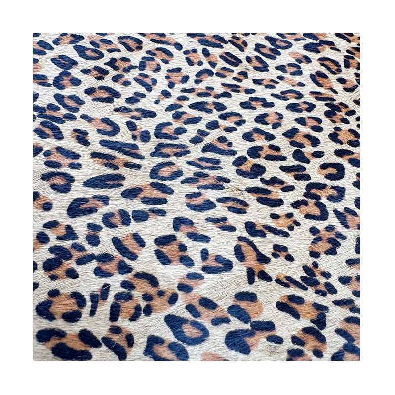 Manufacturer Supplies Leopard Print Horse Hair, Zebra Print Horse Hair Fabric, Real Leather, Printed Horse Hair Leather Luggage Leather