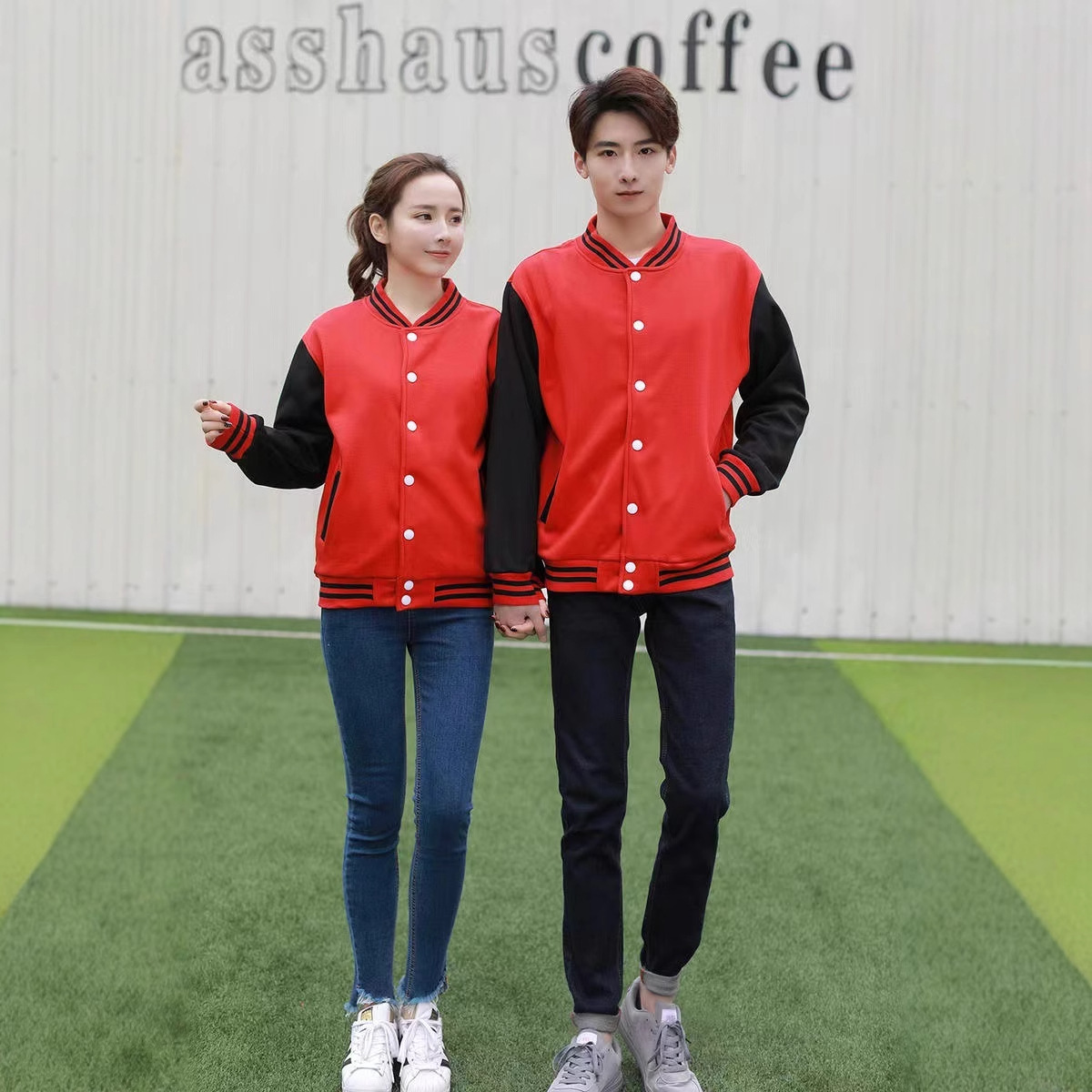 Thin and Thick Baseball Uniforms, Custom Printed Logo Work Clothes, Printed Class Uniforms, Custom-Made DIY Sweatshirt Jacket Embroider Customization