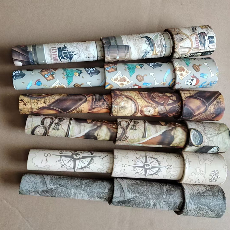 Cross-mirror children's educational science and education toys magic variety cartoon rotating kaleidoscope DIY gift crafts toys