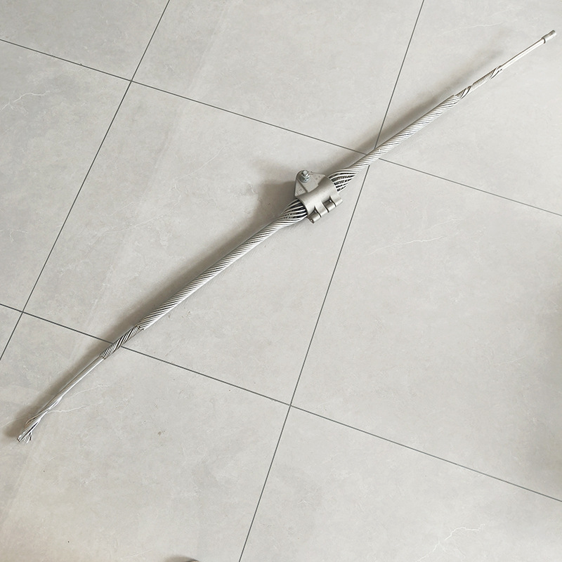 Tk-3-7 Pre-Twisted Suspension Clamp Adss Optical Cable Aluminum Fixed Clamp Small Span Straight Suspension Clamp