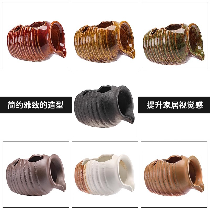Circulating Flowing Water Clay Pot Ecological Tank Ancient Fish Farming Courtyard Landscaping Ornaments Indoor Oxygenation Filter Flowing Water Accessories