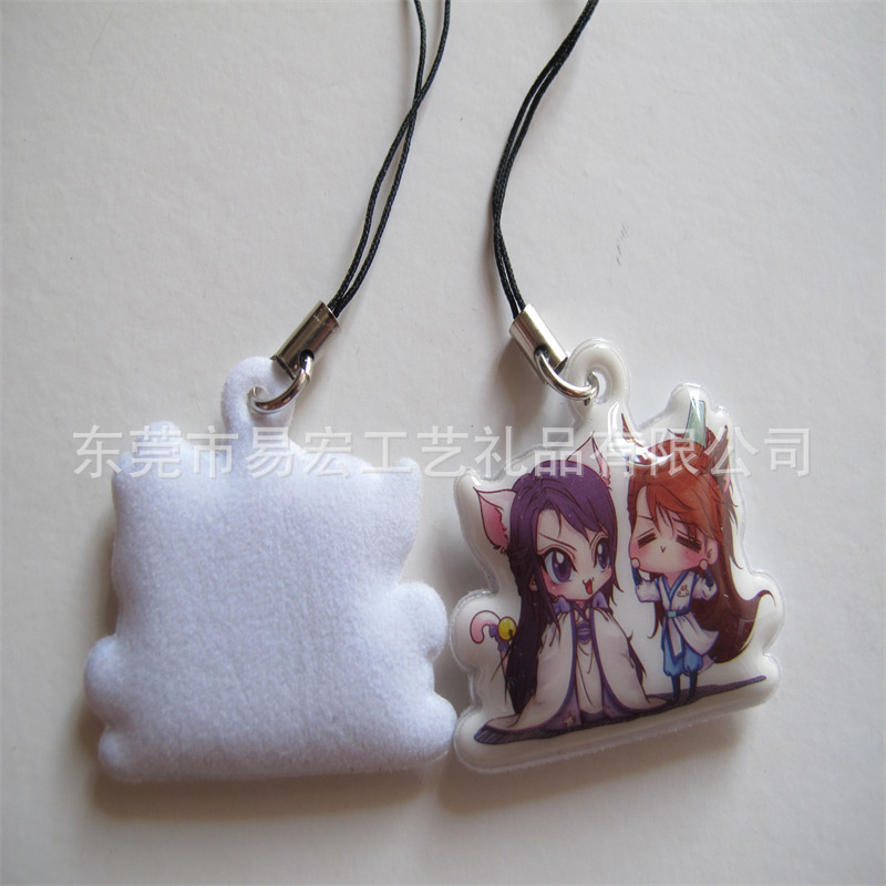 Supply Mobile Phone Wipe Pvc Mobile Phone Wipe Electronic Product Cleaning Portable Mobile Phone Pendant Flocking Cleaning