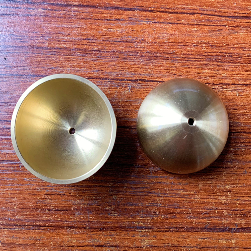 Yiwu Factory Straight Hair Brass Metal Bell Copper Cup Simple Brass Wind Chime Doorbell Copper Bell Small Accessories Wholesale