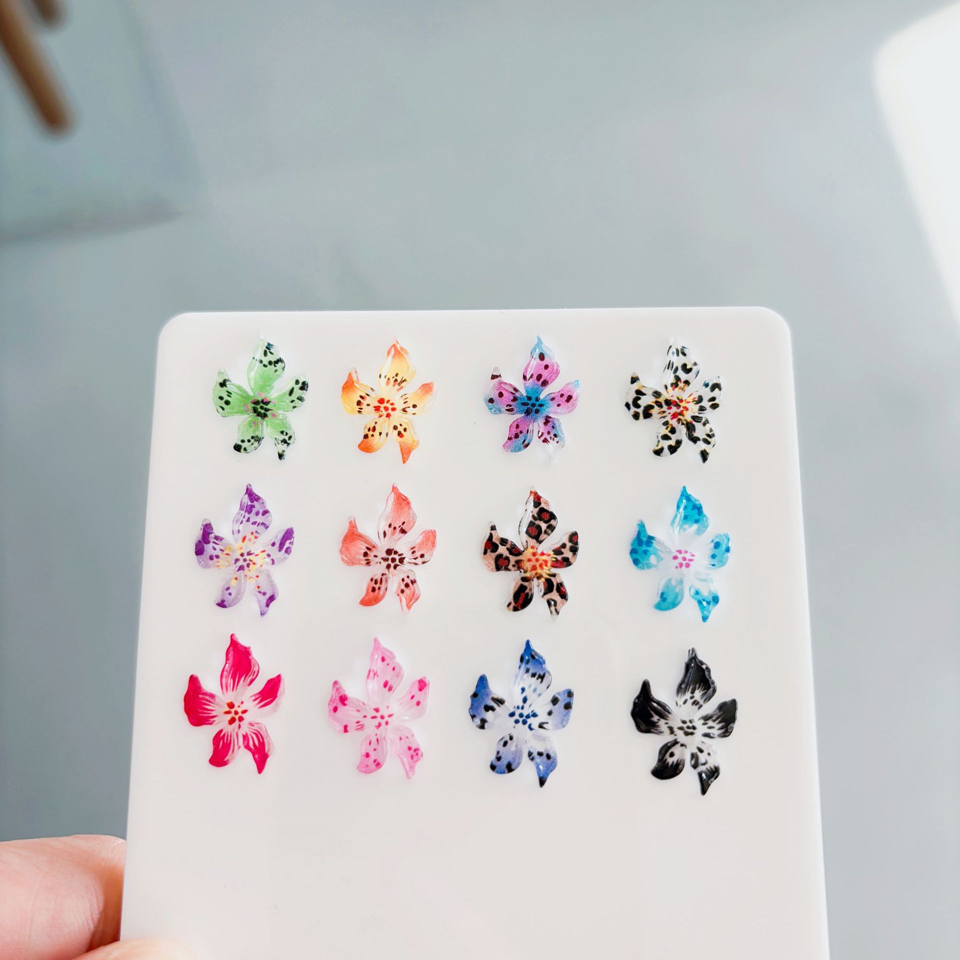 Декорация для ногтей из льда, кристаллы, лилии, мелкие ювелирные аксессуары, для мобильных телефонов