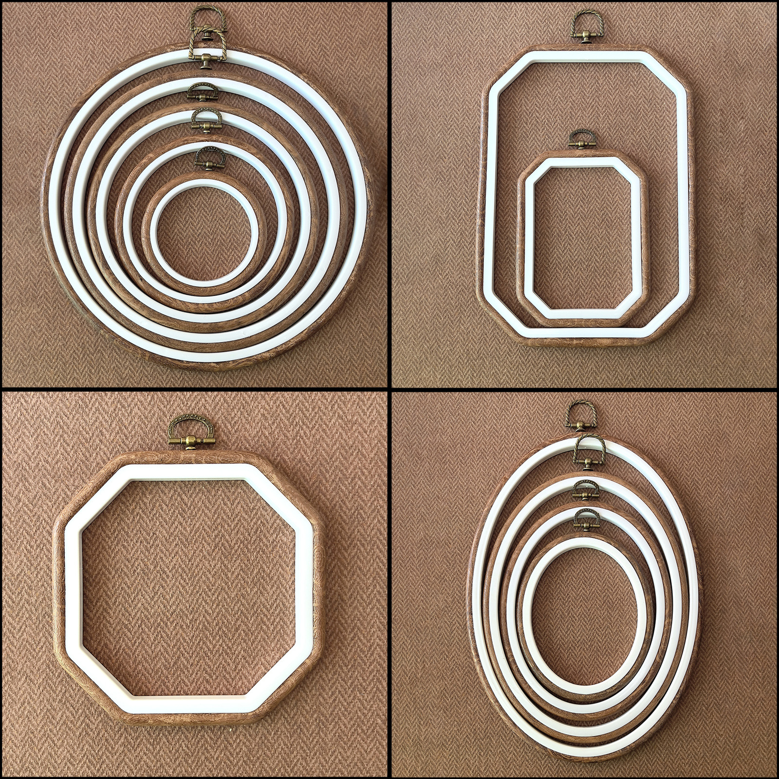 Антикварный обруч для вышивки с имитацией древесной текстуры, обруч для вышивки с иглой, базовый каркас для вышивки крестом