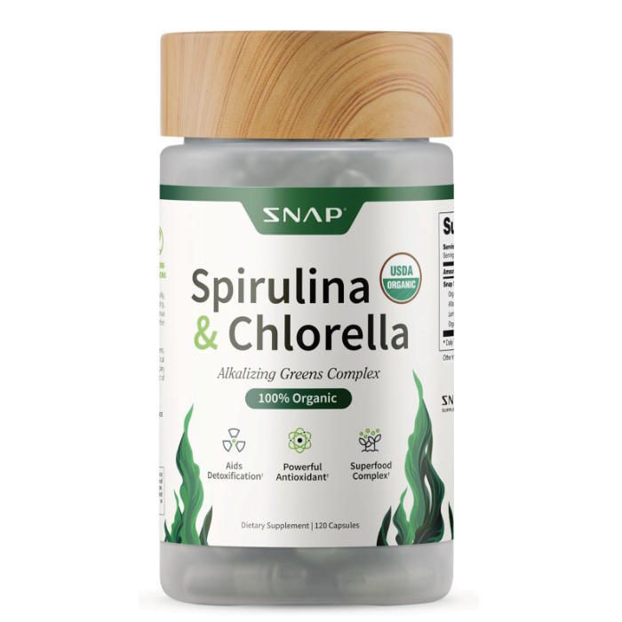 Tk Amazon's Best-Selling Chlorophyll Spirulin & Chlorella Spiral Algae Capsule Combination Pack Spirulina