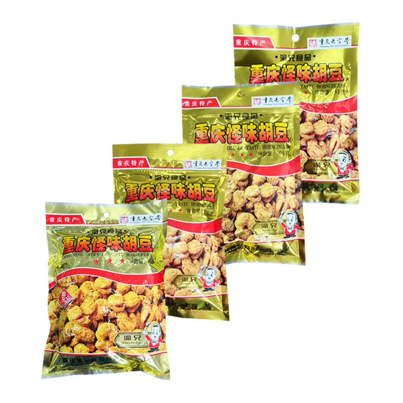 Chongqing specialty Yuxiong strange flavor Hu bean orchid bean fried broad bean strange flavor bean Chongqing strange flavor Hu bean snacks wholesale