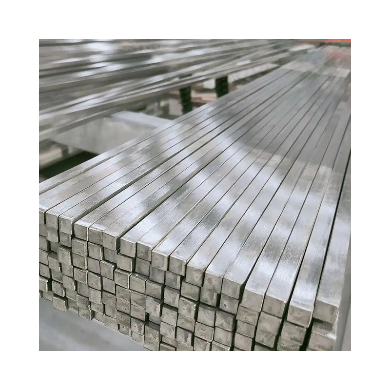 Stainless Steel Square Bar 316L/304 Solid Square Steel Bright Special-Shaped Cutting Pill Cold Drawn Stainless Steel Bar