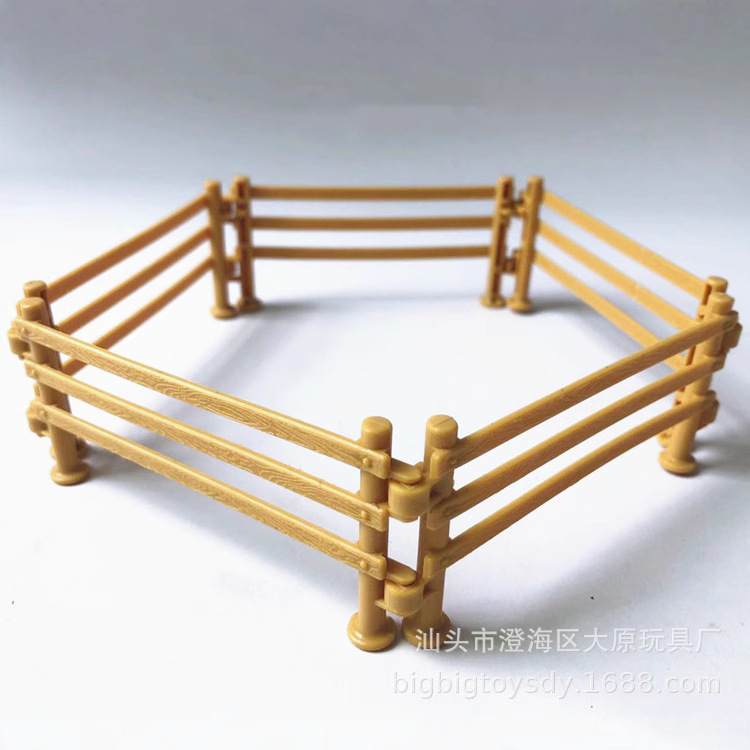 9CM fence zoo accessories military scene fence sand tray model animal sand tray with toys factory direct sales