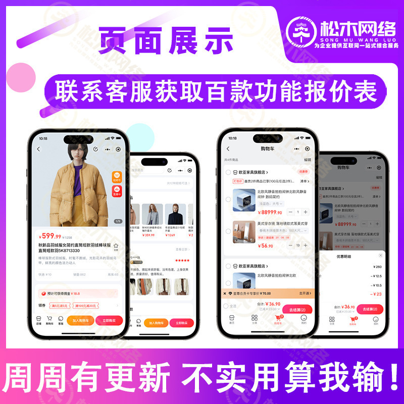 Mini Program Public Account App Mall H5 Big Health, Fun and Beauty Industry Private Domain Live Broadcast Distribution Marketing Development and Design