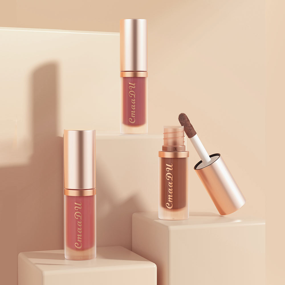 Cmaadu 12-Color Lipstick Matte Velvet Lip Gloss Please Pay Attention to the Link Disclaimer - Exclusively for Export