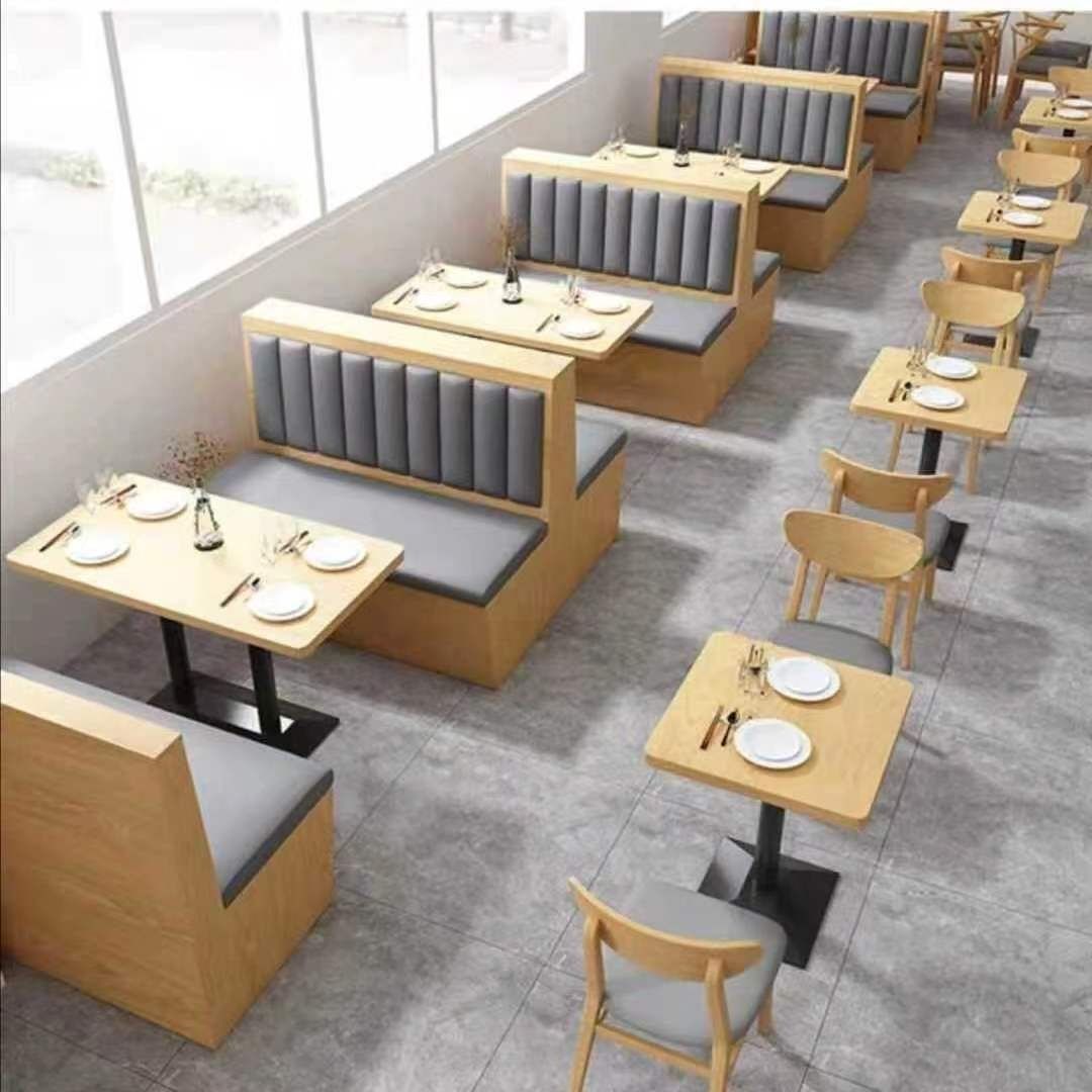 Wall-Mounted Booth Seating Sofa for Restaurants, Dining Establishments, Snack Bars, Hot Pot Restaurants, Milk Tea Shops, Cafes, Noodle Shops, Dessert Shops Wholesale