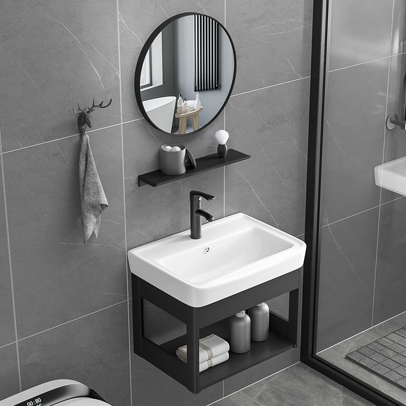 Simple Bathroom Cabinet Balcony Small Washbasin Integrated Extremely Narrow Washbasin Ultra-Narrow Washbasin Simple Small Apartment