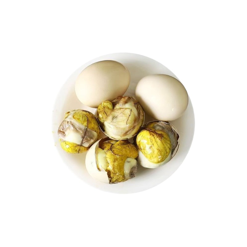 Spicy and Fragrant Free-Range Eggs, Ready-To-Eat Cooked Original Flavor Tempered Eggs, Chicken Embryo Eggs, Free Shipping Wholesale