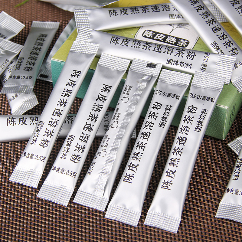 Xinhui Chenpi Pu'Er Ripe Tea Instant Tea Paste Tea Powder Tea Treasure Instant Solid Beverage Sachet Pu'Er Tea Wholesale