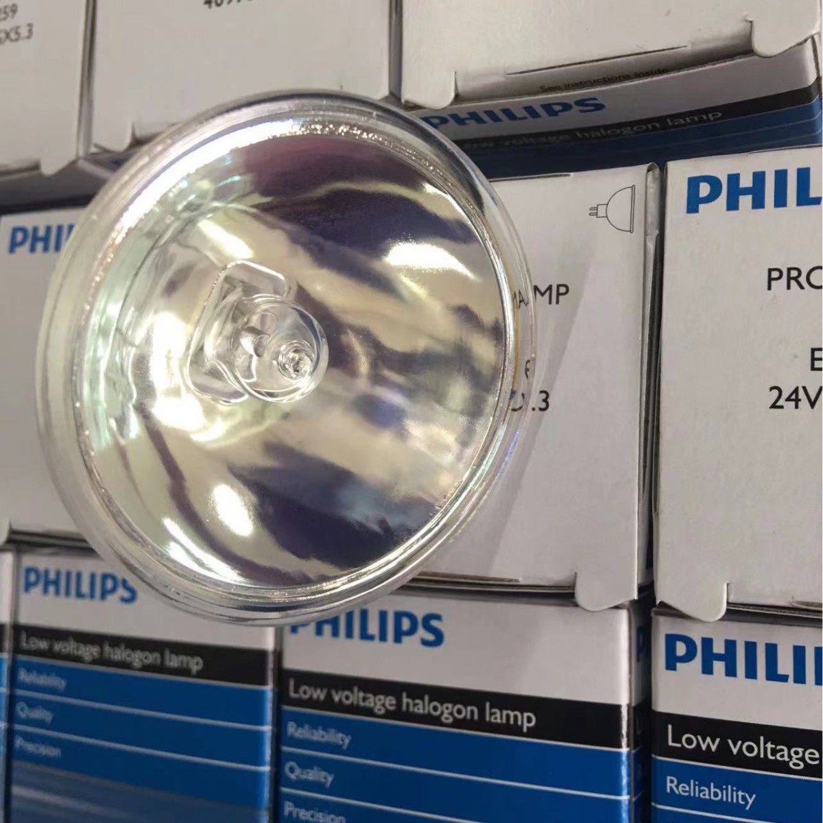 Philips Projector Lamp 13163 Elc 24V250Wgx5.3 Halogen Lamp Cold Light Source Lamp Cup 64653