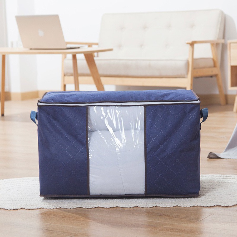 Non-woven Quilt Storage Bag Window Clothes Dust-proof Moisture-proof Finishing Moving Quilt Storage Luggage Packing Bag